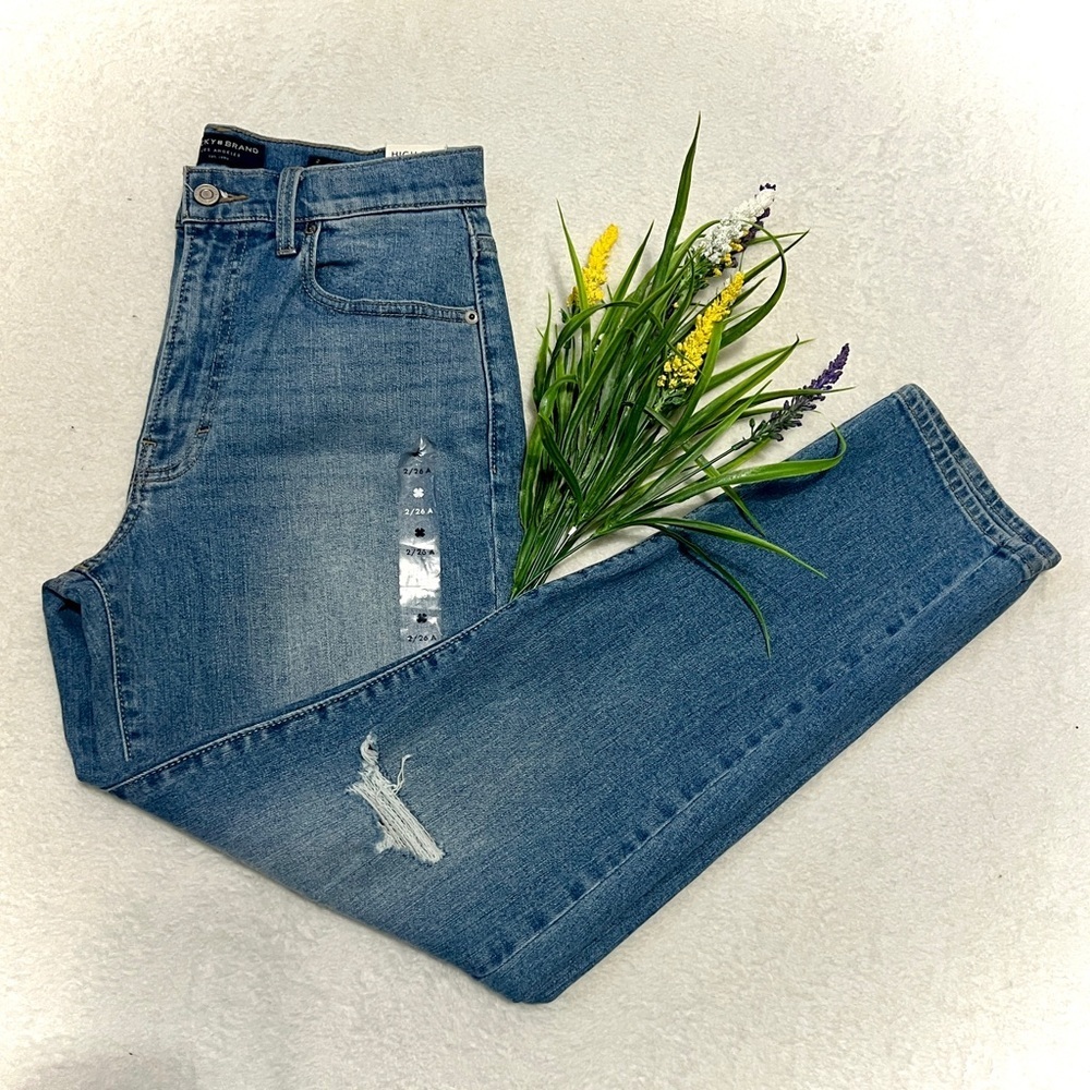 Lucky Brand NWT Drew High Rise Mom Ankle Jean - Size 2/26 (measure 28")